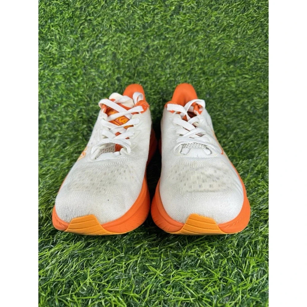 Hoka Mach 6 Lava Orange White Road Running Shoes Mens 10.5 D 1147790-FLV